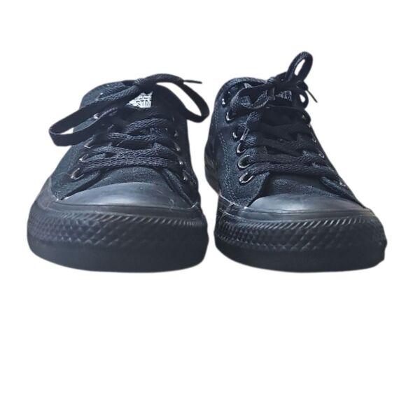 Monochromatic Black Low Ox Converse Sneakers Men’s Size 6 Casual Streetwear - Picture 8 of 12